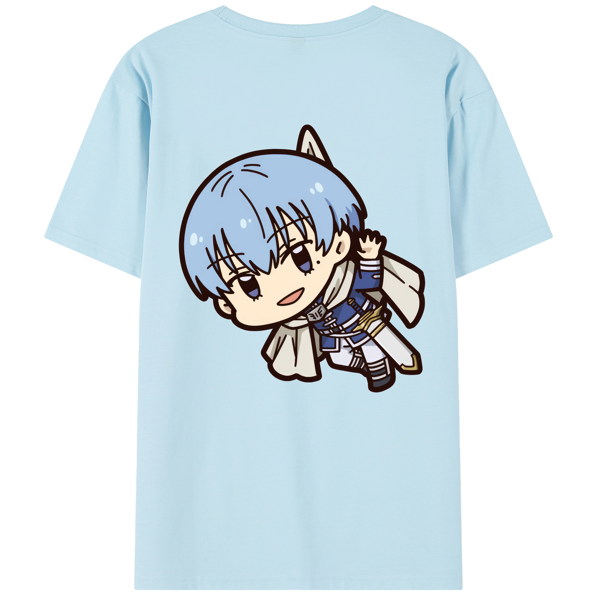 （画像用） 葬送のフリーレン Frieren 綿100％半袖Tシャツ（背面プリント）